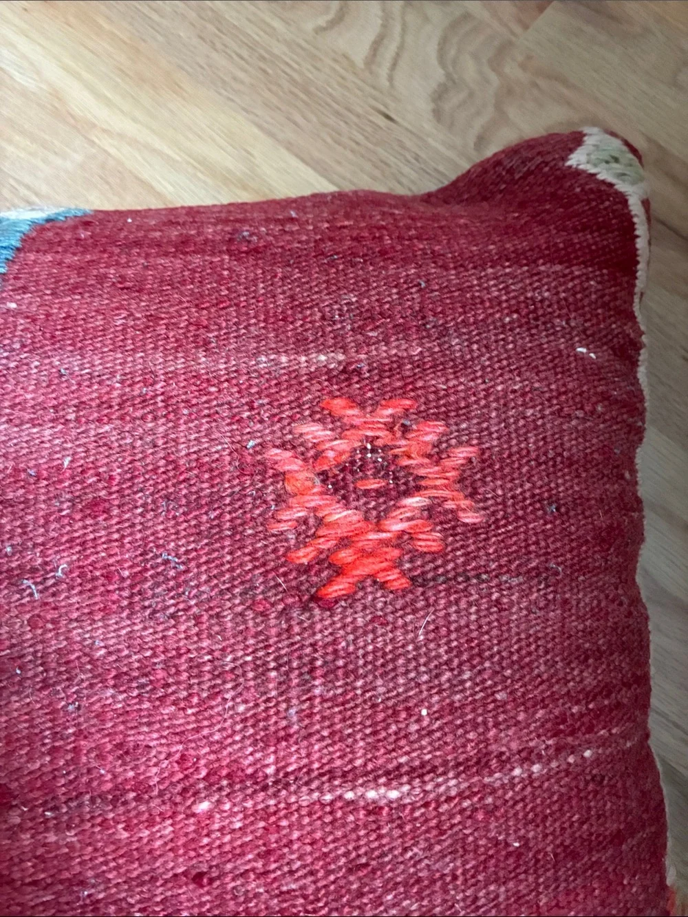 Vintage Turkish Handwoven Kilim Pillow